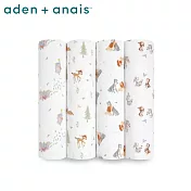美國《Aden & Anais》經典多功能包巾4入 迪士尼夥伴