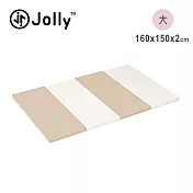Jolly莫蘭迪雙色地墊160x150x2cm(大) 褐白