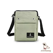 B.S.D.S冰山袋鼠 - 悠活詩集 - 格紋直立雙層斜背小包【S129-3G】 卡其綠