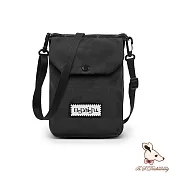 B.S.D.S冰山袋鼠 - 悠活詩集 - 格紋百變收納斜背小包【D-1395K】 黑色