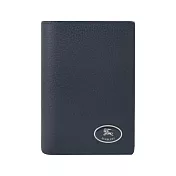 BURBERRY Cotswolds騎士標誌小牛皮對開卡片夾 黑色