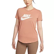 NIKE AS W NSW CLUB SS TEE ICN FTRA 女短袖上衣-DX7907688 XS 橘色