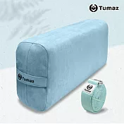 【Tumaz月熊健身】45D高密度麂皮細緻絨瑜珈枕 (附贈伸展帶) 土耳其藍