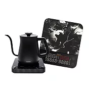 【Matrix X HARIO】M2 Pro AI大師 咖啡秤+α 阿爾法溫控細口壺650ml 組合 -黑色