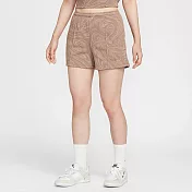 NIKE AS W NSW NK CHILL FT MR AOP SH 女休閒短褲-HV2392214 XS 卡其色