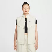 NIKE AS W NSW NK LIQ SHINE VEST 女休閒背心-HV2473133 S 白色