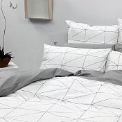 【麗塔寢飾】60支紗精梳棉 單人床包兩用被套三件組 旅人