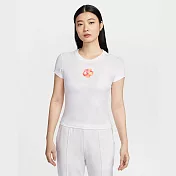 NIKE AS W NSW CHLL KNT MD CRP GCEL 女短袖上衣-IF0393100 XS 白色