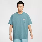 NIKE AS M NSW SS PCK TEE GCEL 男短袖上衣-IF0621094 M 藍色