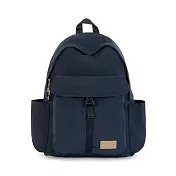 J II 後背包 星海尼龍防潑水後背包-6607-2 深藍色