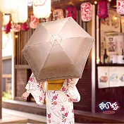 【雨之戀】降溫10℃涼感扁摺疊傘_雪紡 外金內黑
