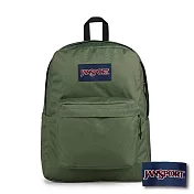 JANSPORT -SUPERBREAK PLUS 校園系列後背包 -軍綠色