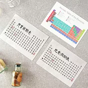 【賽先生科學工廠】科學明信片-化學元素表(共3張/組)