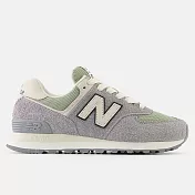 New Balance [WL574GA2] 女 休閒鞋 運動 經典 復古 B楦 NB 574 緩震 麂皮 石板灰 綠