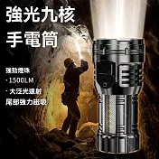 迷你拇指強光手電筒 8.6cm/59g 1500流明 尾部超強磁吸 充電款(G52)