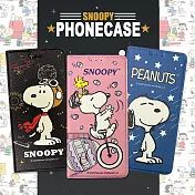 史努比授權正版 OPPO Reno14 Pro 金沙灘彩繪磁力手機皮套 流星雨藍