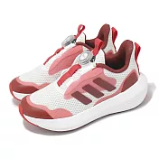 adidas 慢跑鞋 FortaRun 3.0 BOA K 中童 小朋友 白 紅 旋鈕 運動鞋 愛迪達 JP5803 17.5cm WHITE/RED/PINK