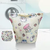 伊卡哇-方形手提雙層洗衣袋-黃-4入