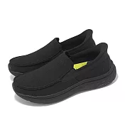Skechers 休閒鞋 Pollard-Wilfred Slip-Ins 男鞋 黑 緩衝 無鞋帶 懶人鞋 205451BBK 26.5cm BLACK