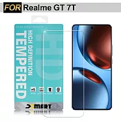 Xmart for Realme GT 7T 薄型 9H 玻璃保護貼-非滿版 單一