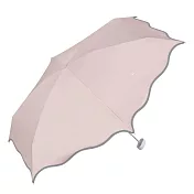 【官方直營】Wpc.糖果波浪傘簷手動遮光降溫傘  淺粉