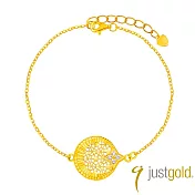 【Just Gold 鎮金店】日月星光 黃金手鍊