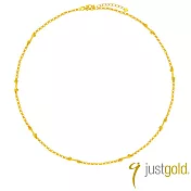 【Just Gold 鎮金店】光戀曲 黃金項鍊 (網路限定)
