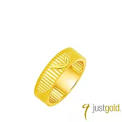 【Just Gold 鎮金店】良緣．竹夢-寬 黃金對戒 港圍 21  金色
