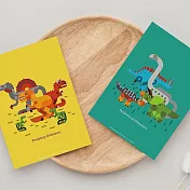 【賽先生科學工廠】科學明信片-恐龍派對(共4張/組)