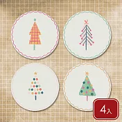 《danica》Jubilee白雲石吸水杯墊4入 - 聖誕樹