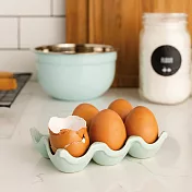 《NOW》6格石陶蛋盒 - 薄荷巧克力