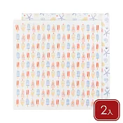 《danica》Jubilee有機棉擦拭布2入 - 清涼海濱63x63cm