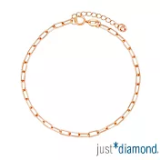 【Just Diamond】繾綣環 18K玫瑰金手鍊(網路限定)