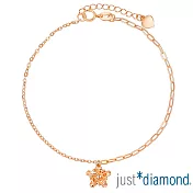 【Just Diamond】星芒閃爍 18K玫瑰金手鍊(網路限定)
