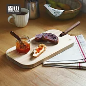 【日本霜山】長形天然檜木砧板/托盤(附把手)
