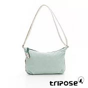 tripose LIGHTMOOD微皺尼龍可擴充輕巧斜背包 薄荷綠