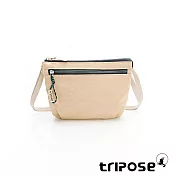 tripose LIGHTMOOD微皺尼龍輕巧雙層斜背小包 香草黃