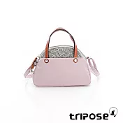 tripose 漫遊系列岩紋迷你斜背貝殼包 手毬紫