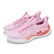 Under Armour UA 訓練鞋 Flow Dynamic 女鞋 粉紅 紅 輕量 支撐 多功能 運動鞋 3026107601 23.5cm PINK/RED