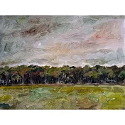 【玲廊滿藝】洪俊銘-田中樹林31.5x41cm