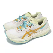 Asics 越野跑鞋 Fujispeed 4 男鞋 女鞋 米 綠 戶外 緩震 穩定 運動鞋 亞瑟士 1013A179100 26cm CREAM/SANDSTORM
