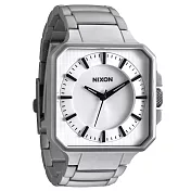 NIXON The PLATFORM 魅力都會風時尚運動腕錶-銀白