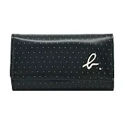 agnes b.小B點點紋鎖包 黑