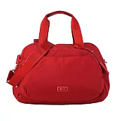 agnes b. 金屬框邊雙層旅行袋 小紅