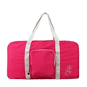 agnes b. 銀槓蜥蜴輕便旅行袋 桃