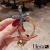 【Hera 赫拉】滄海碧浪閃耀海星髮圈 HRA41 槍黑色海星