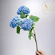 【Floral M】京都夏日繡球深海藍仿真花花材（1入組）