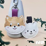 【rue de mode】【與麥子們攜手合作】柴柴真皮鑰匙圈