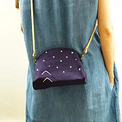 【蘑菇MOGU】星光點點 隨身收納包  深紫