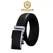 【ZENDAR】台灣總代理 限量2折 頂級小牛皮皮革男用皮帶 全新專櫃展示品 6824M(送禮盒提袋)